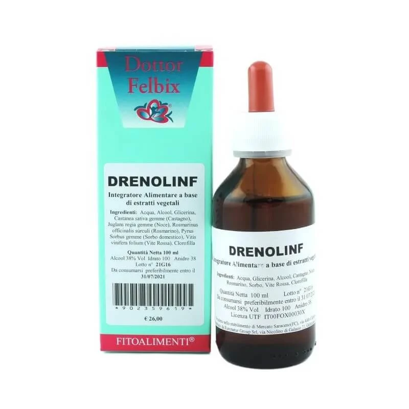 Drenolinf Dr. Felbix Tropfen 100 ml – Nahrungsergänzungsmittel zur Förderung der Mikrozirkulation
