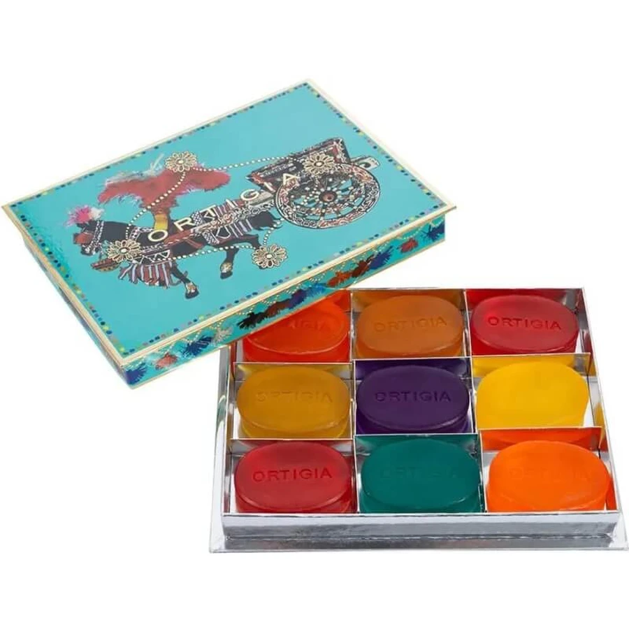 Ortigia Set regalo 9 saponi assortiti da 40 gr - turchese