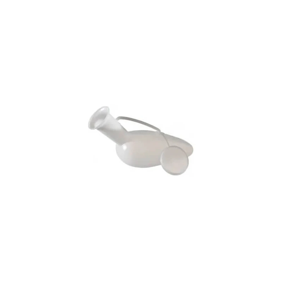 Pungă pentru urină pentru bărbați, cu capac din plastic