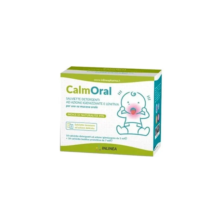 Inlinea Calmoral 10 șervețele dezinfectante + 10 șervețele calmante