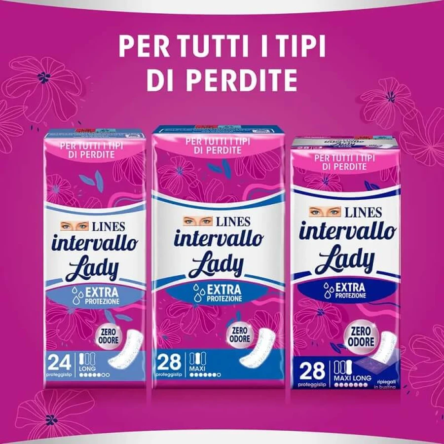 Lines Interval Lady Maxi – 28 de protecții zilnice