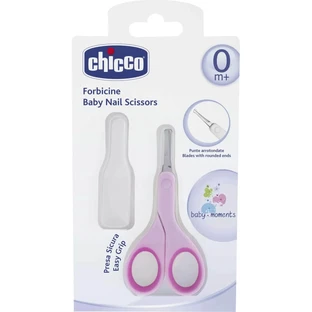 Ciseaux de sécurité pour bébés Chicco, roses