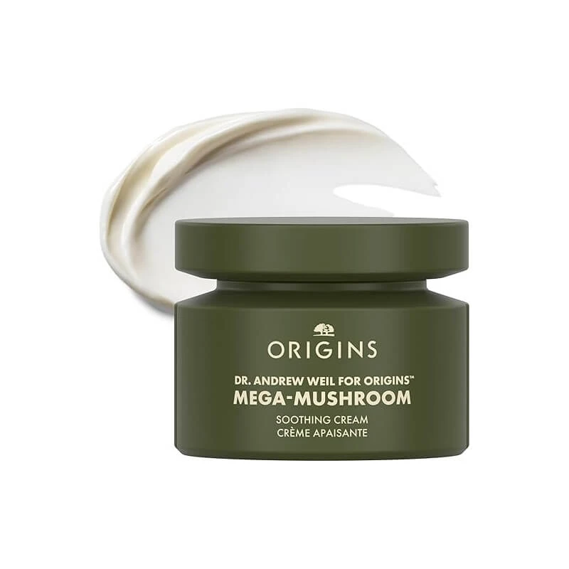 Origins Mega-Mushroom – Beruhigende, regenerierende und feuchtigkeitsspendende Nachtcreme für das Gesicht, 50 ml