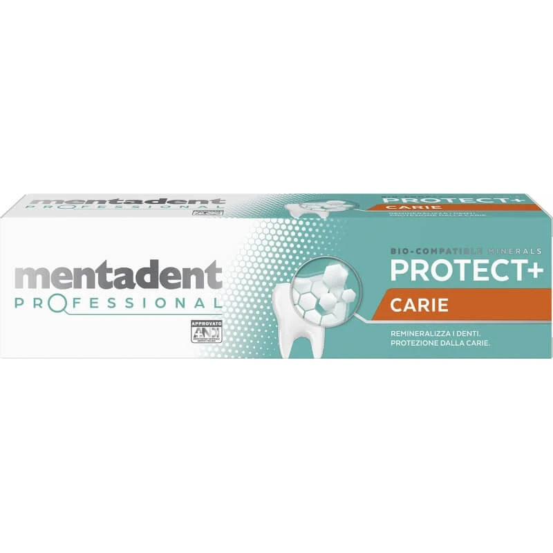 Mentadent Professional protect+ caries – remineralisierende Zahnpasta, 75 ml