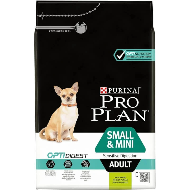 Purina Pro Plan Adult Small & Mini Lamb – Alleinfuttermittel für Hunde kleiner Rassen, 3 kg