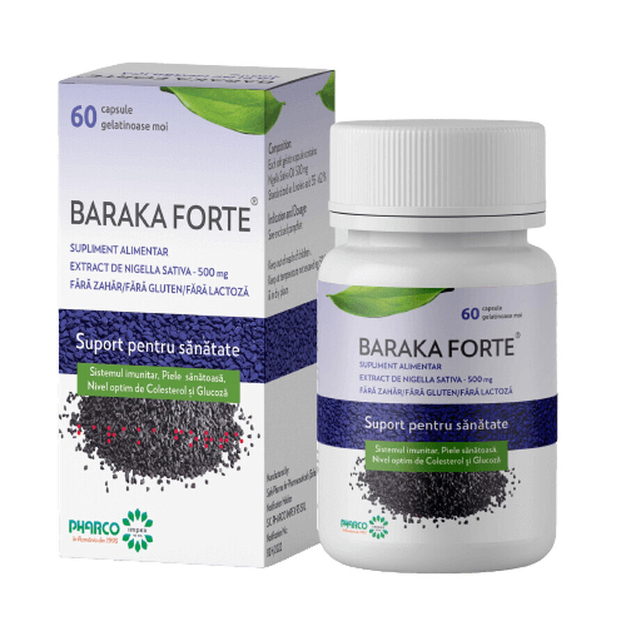 Baraka Forte, 500 mg, 60 Weichkapseln, Pharco