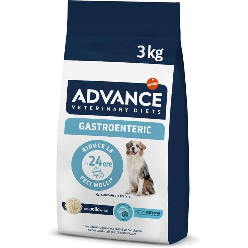 Advance Veterinary Diets Gastroenteric – Alleinfuttermittel für Welpen und ausgewachsene Hunde mit Magen-Darm-Problemen, 3 kg