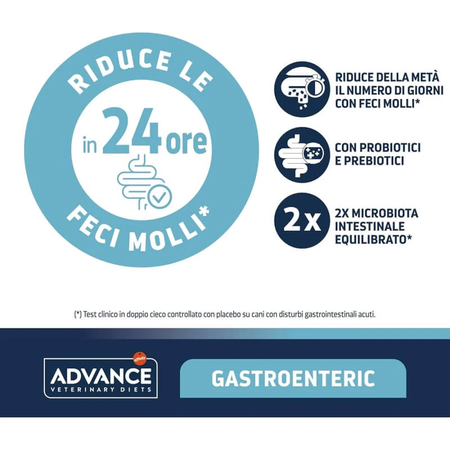 Advance Veterinary Diets Gastroenteric - Volledig voer voor puppy’s en volwassen honden met maag- en darmklachten, 3 kg