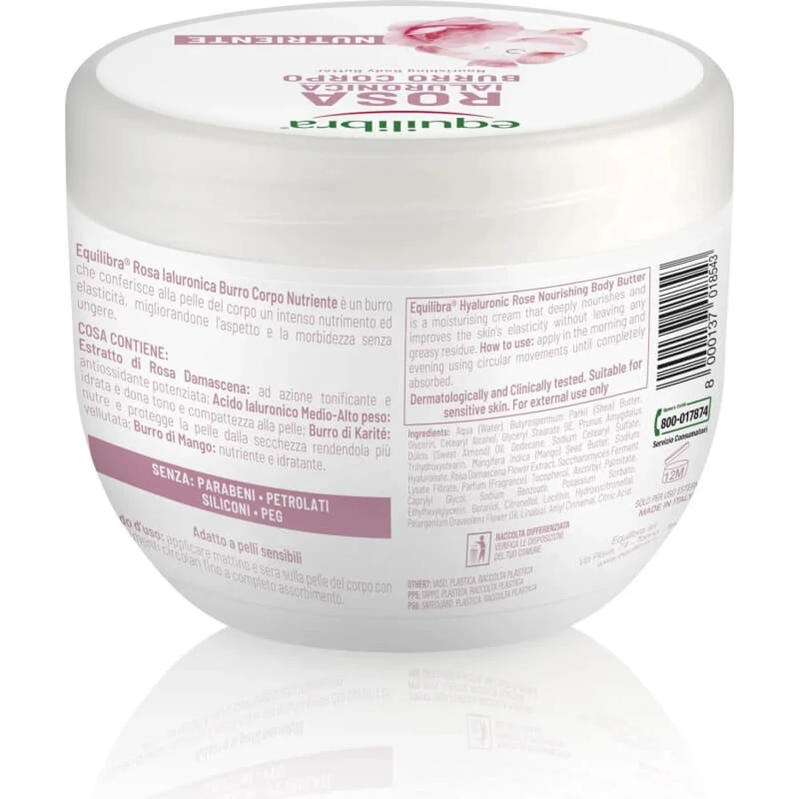 Equilibra cu acid hialuronic - unt de corp hrănitor 300 ml