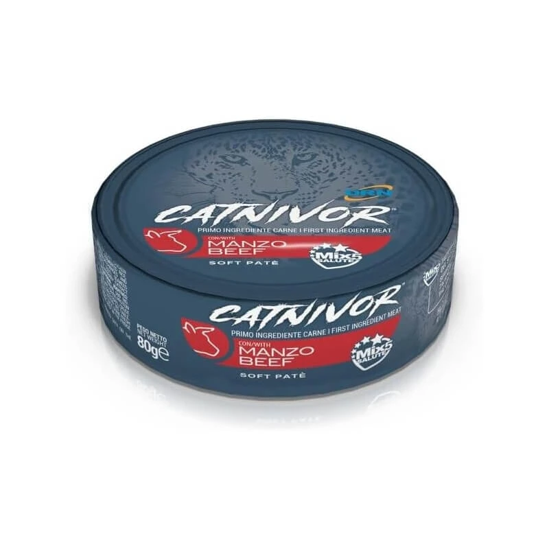 Drn Catnivor Beef – Alleinfuttermittel für Katzen, 80 g