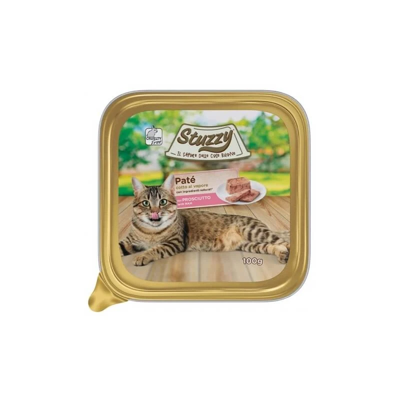 Stuzzy Classic Schinkenpastete – Alleinfuttermittel für Katzen, 100 g
