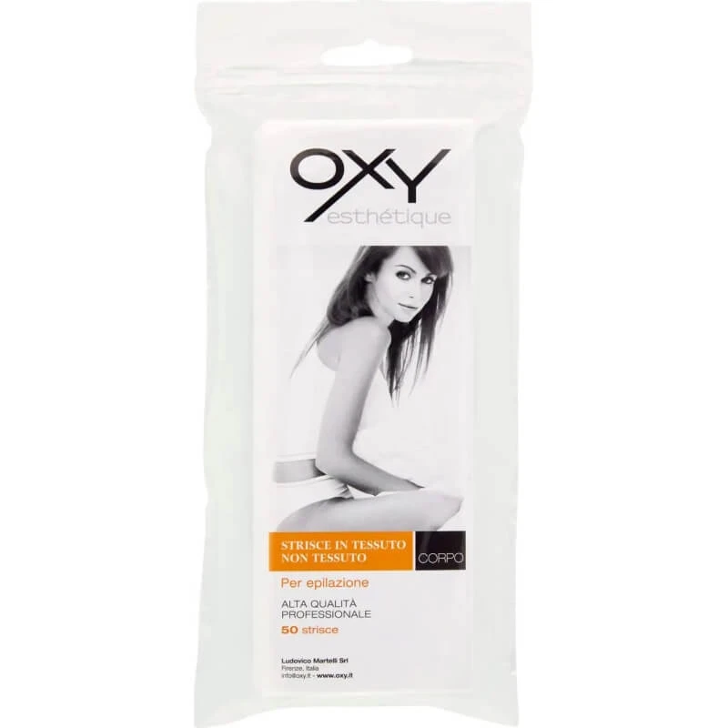 Oxy-Vliesstoffstreifen zur professionellen Körperhaarentfernung, 50 Streifen