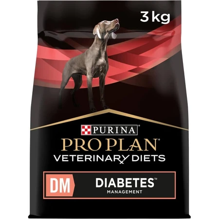 Purina ProPlan Veterinary Diets DM – hrană dietetică completă pentru câini adulți cu diabet zaharat, 3 kg