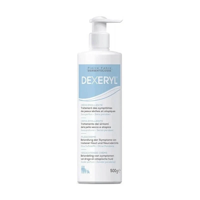 Pierre Fabre Dexeryl – Pflegecreme für trockene und atopische Haut, 500 g