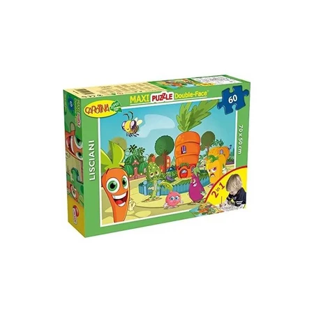 Lisciani Maxi puzzle cu două fețe, 60 de piese, morcov, 46553