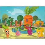 Lisciani Maxi puzzle cu două fețe, 60 de piese, morcov, 46553