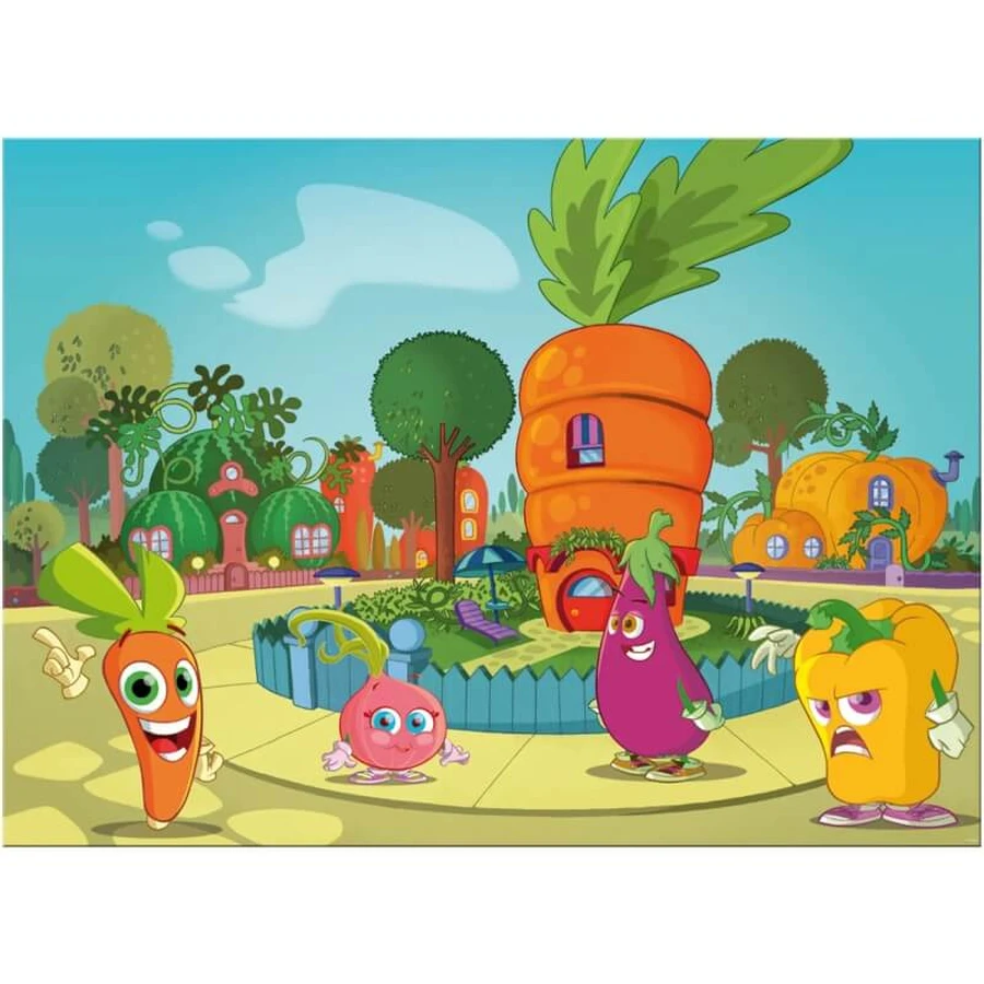 Lisciani Maxi puzzle cu două fețe, 60 de piese, morcov, 46553