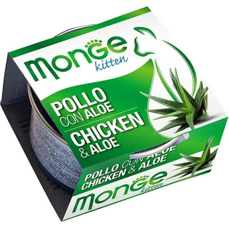 Monge Fruits Kitten – Huhn mit Aloe, 80 g
