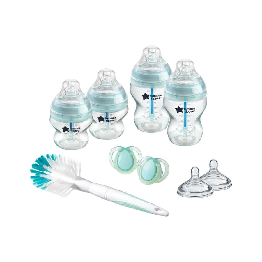 Kit de démarrage Tommee Tippee Natural pour nouveau-nés - Kit d'alimentation anti-coliques à stérilisation automatique avancée