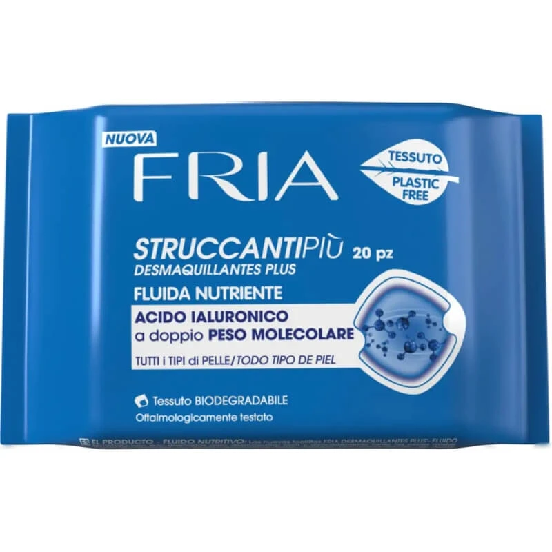 Fria Nourishing Fluid Make-up-Entferner – 20 Make-up-Entferner-Tücher für normale Haut