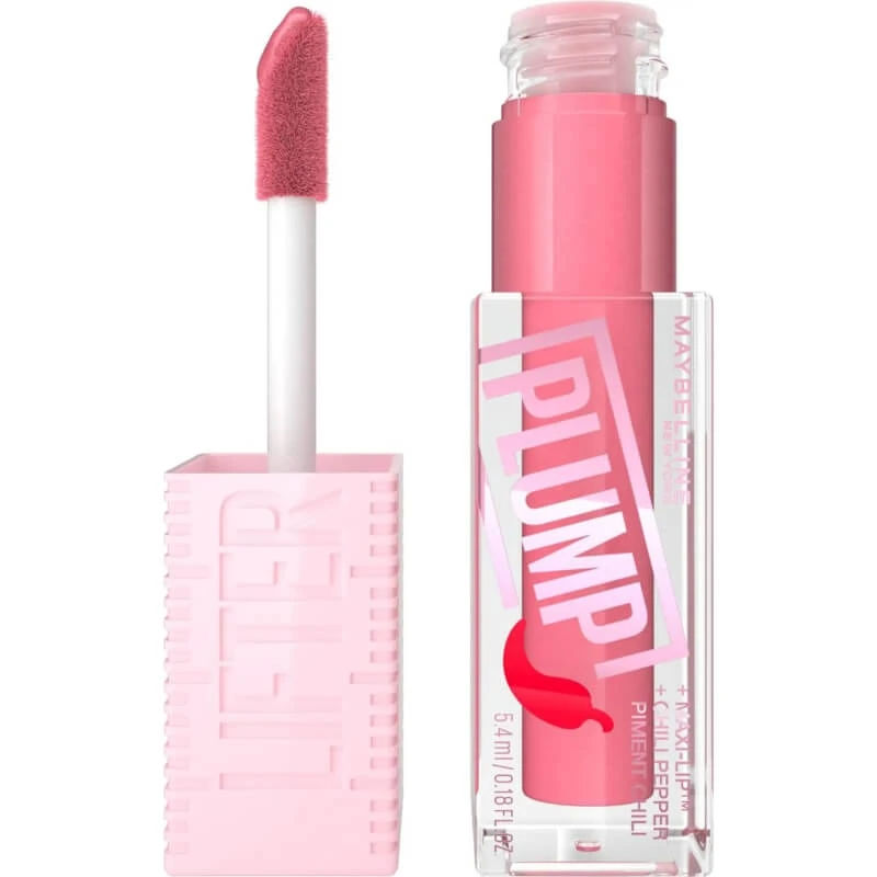 Maybelline Lifter Plump – Lippen-Gloss für vollere Lippen Nr. 001 Blush Blaze