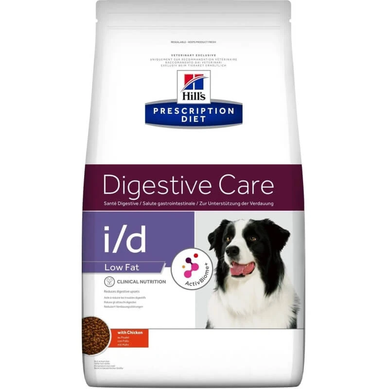 Hill's Prescription Diet i/d Low Fat – Trockenfutter für Hunde, 10 kg