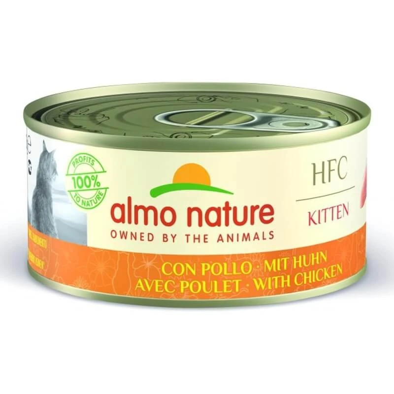 Almo Nature HFC Kitten mit Huhn – Alleinfuttermittel für Katzen, 150 g