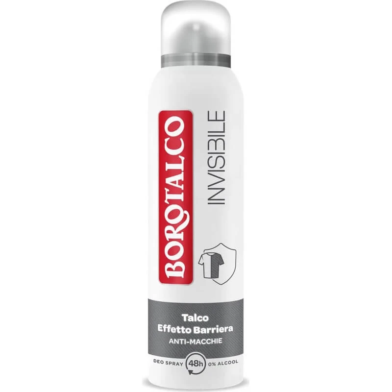 Invisible Borotalco – Talk-Deo-Spray mit 48-Stunden-Barriereeffekt, 150 ml