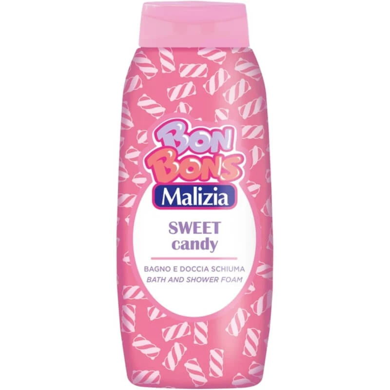 Malizia Bon Bons Sweet Candy – Sanftes Bade- und Duschgel, 500 ml