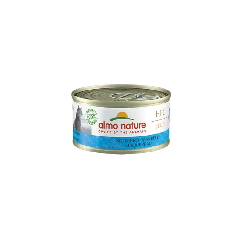 Almo Nature HFC Jelly Makrele – Nassfutter für ausgewachsene Katzen, 70 g