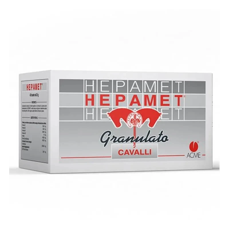 Acme Hepamet – Ergänzungsfuttermittel für Pferde, 40 Beutel à 25 g