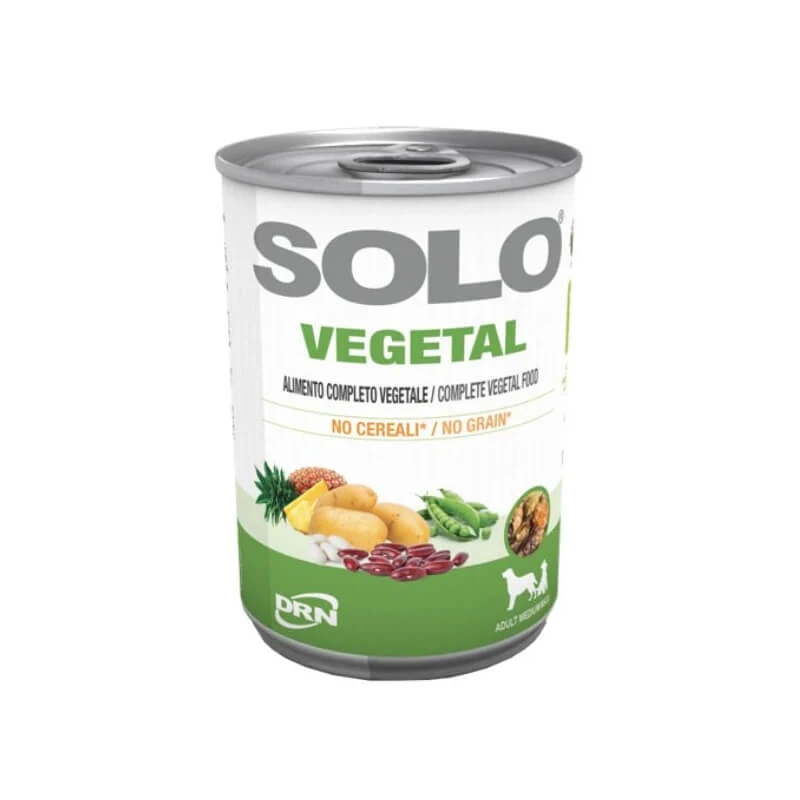 Drn Solo Vegetal No Grain Adult Medium/Large – Alleinfuttermittel für ausgewachsene mittelgroße und große Hunde, 400 g