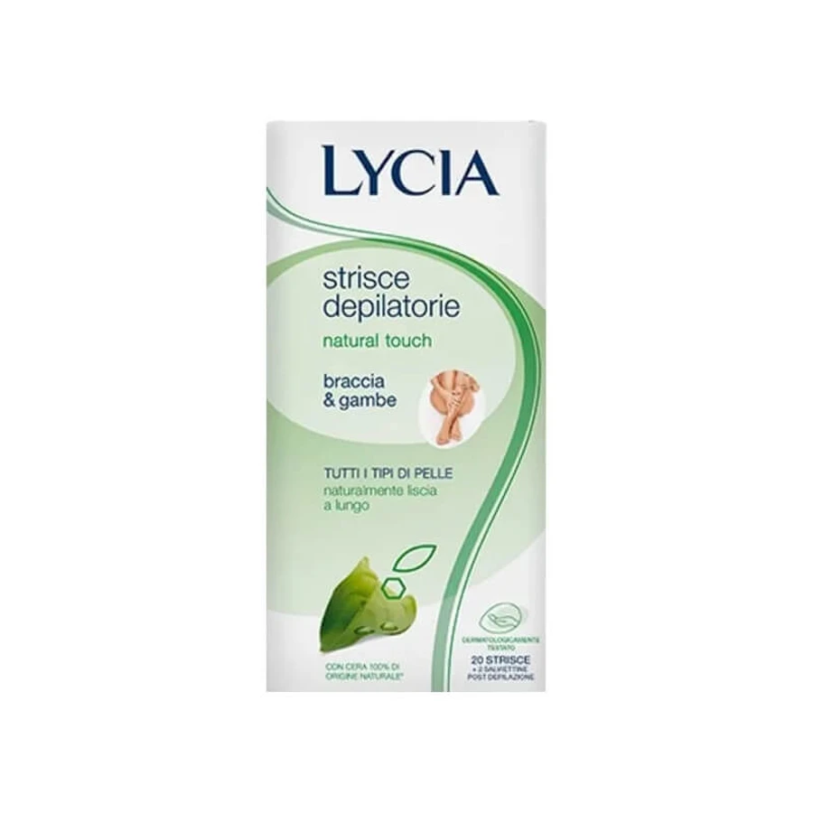 Lycia Natural touch – 20 de benzi de epilare pentru picioare și brațe