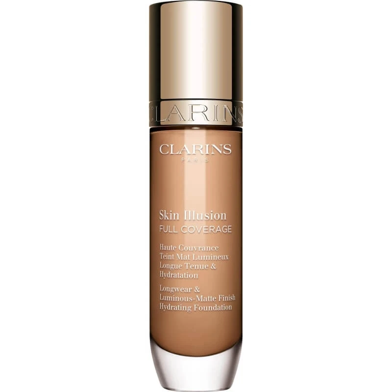 Clarins Skin Illusion Full Coverage – Strahlende, matte Foundation – Nr. 110n