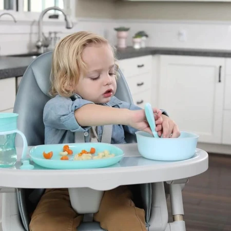 Set de farfurii pentru bebeluși Chicco – set de farfurii 12 luni+, roz