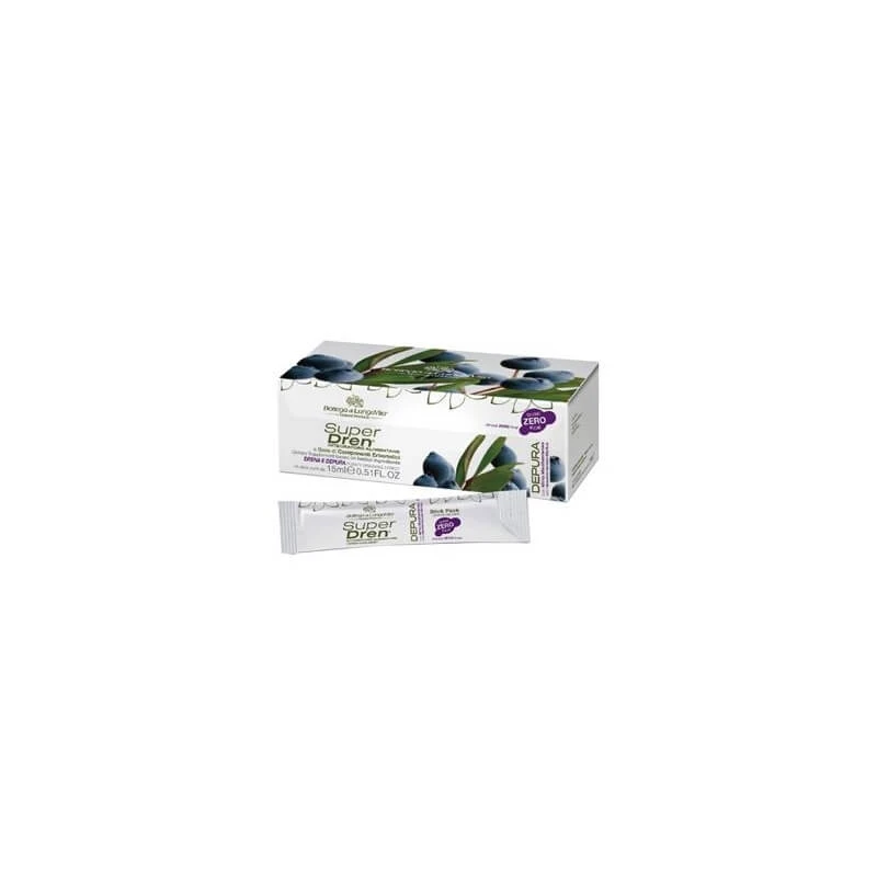 Superdren Purifying mit mediterranem Myrten-Geschmack, 14er-Pack – Nahrungsergänzungsmittel zur Entschlackung und Entwässerung
