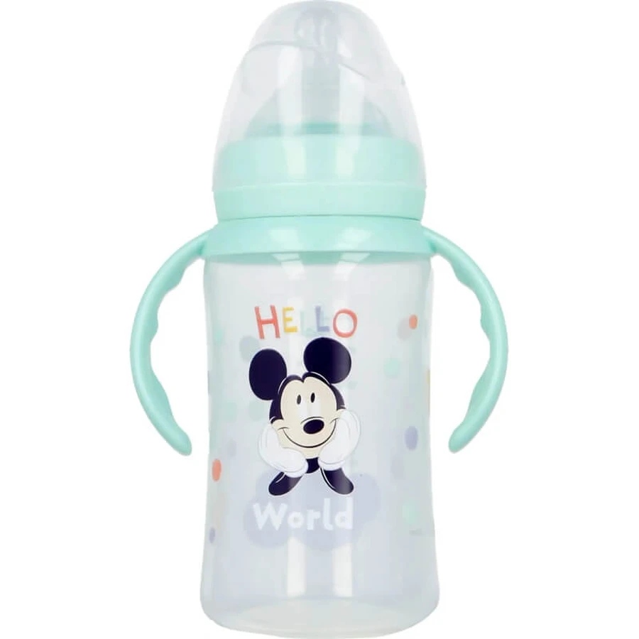 Stor Disney Baby Mickey Mouse – biberon cu mânere din silicon, 360 ml
