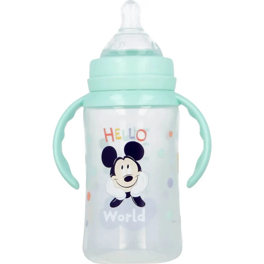 Stor Disney Baby Mickey Mouse – biberon cu mânere din silicon, 360 ml