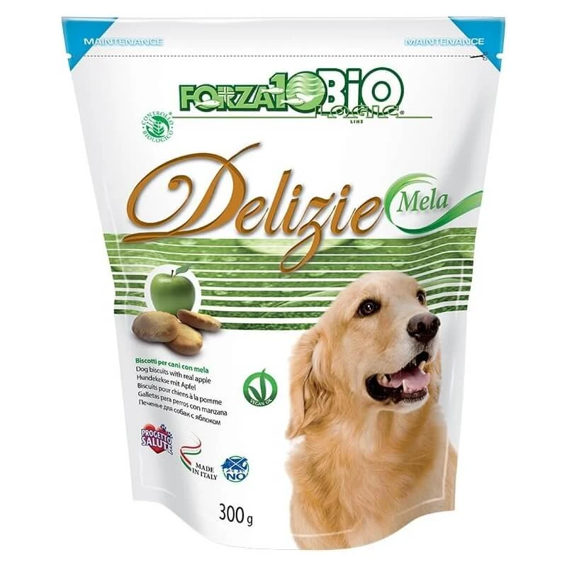 Forza10 Forza 10 Bio-Apfel-Leckerlis – Hundesnacks, 300 g