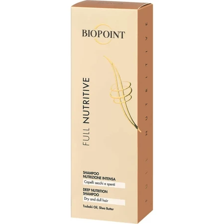 Biopoint Full Nutritive - Shampoo voor droog en beschadigd haar, 200 ml