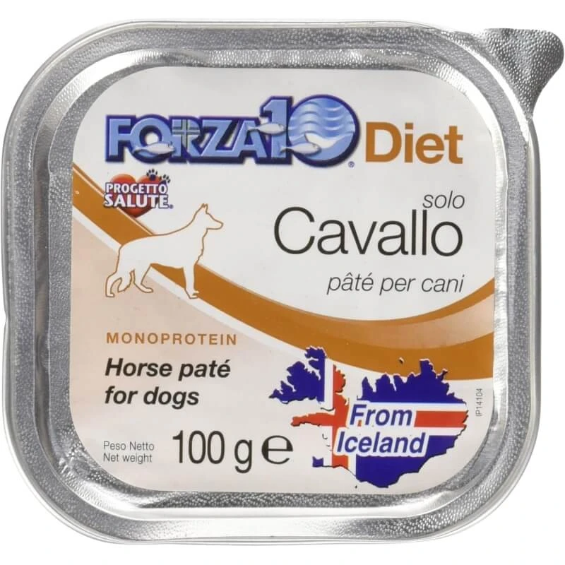 Forza10 Forza 10 Horse-Only Diet – Monoprotein-Diätfutter für Hunde mit Nahrungsmittelunverträglichkeiten, 100 g