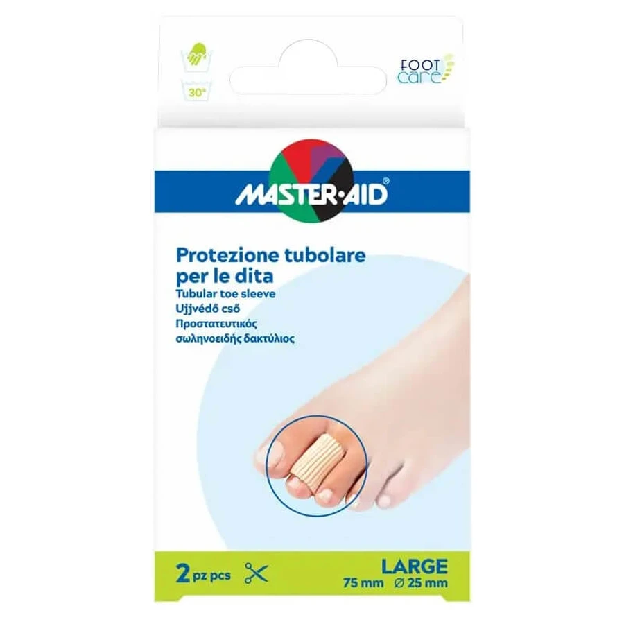 Master Aid Footcare – 2 protecții tubulare – mărimea L