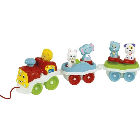 Clementoni Trenulețul cu animale 3 în 1 – joc interactiv