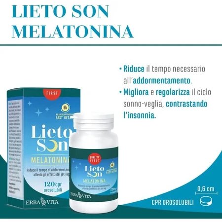 Lietoson Melatonin 120 Tabletten – Nahrungsergänzungsmittel für einen besseren Schlaf