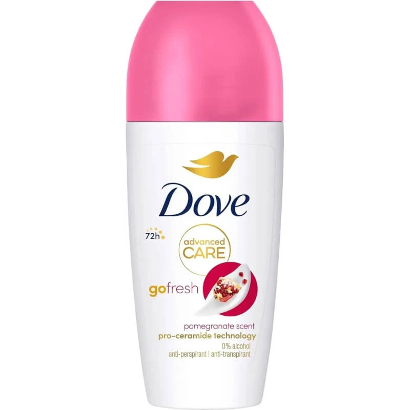 Dove Advanced Care Go Fresh mit Granatapfelduft – Roll-On-Deodorant 50 ml