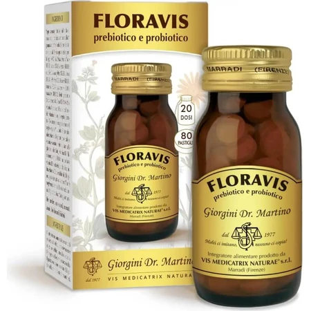 Floravis 80 comprimate – supliment alimentar pentru sistemul digestiv
