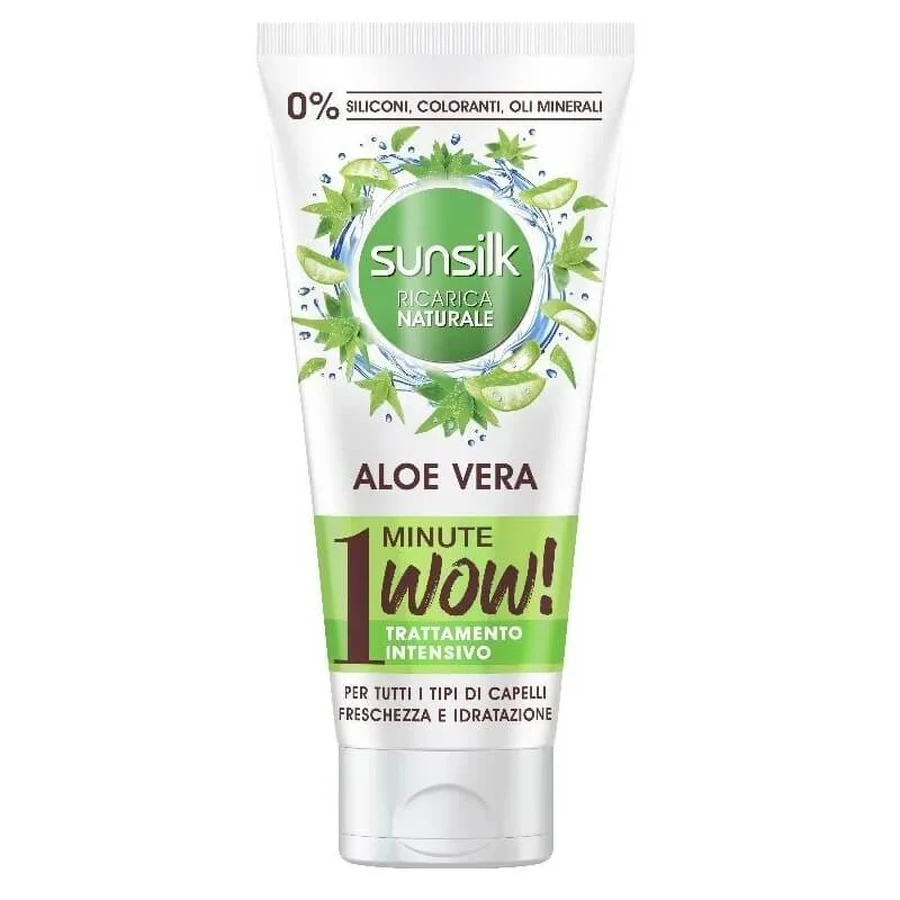 Sunsilk 1 Minute Wow - Soin intensif à l'aloe vera, 180 ml