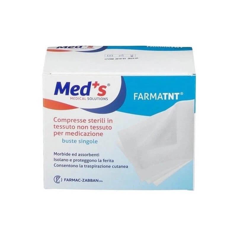 Med's Farmatnt – 16 sterile Kompressen aus Vliesstoff, 10 × 10 cm