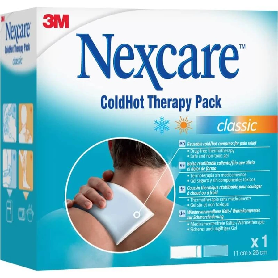 Nexcare coldhot classic – terapie cu căldură și frig, 10 x 26,5 cm