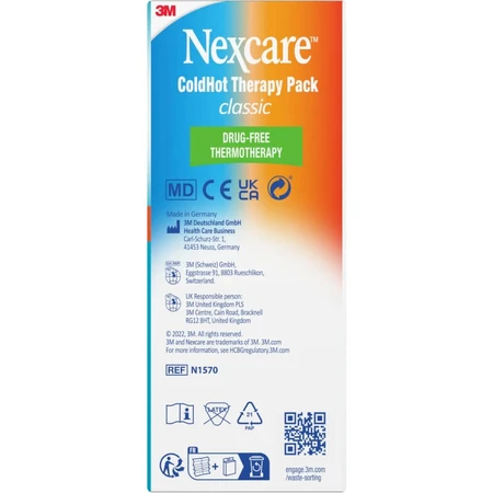 Nexcare coldhot classic – terapie cu căldură și frig, 10 x 26,5 cm